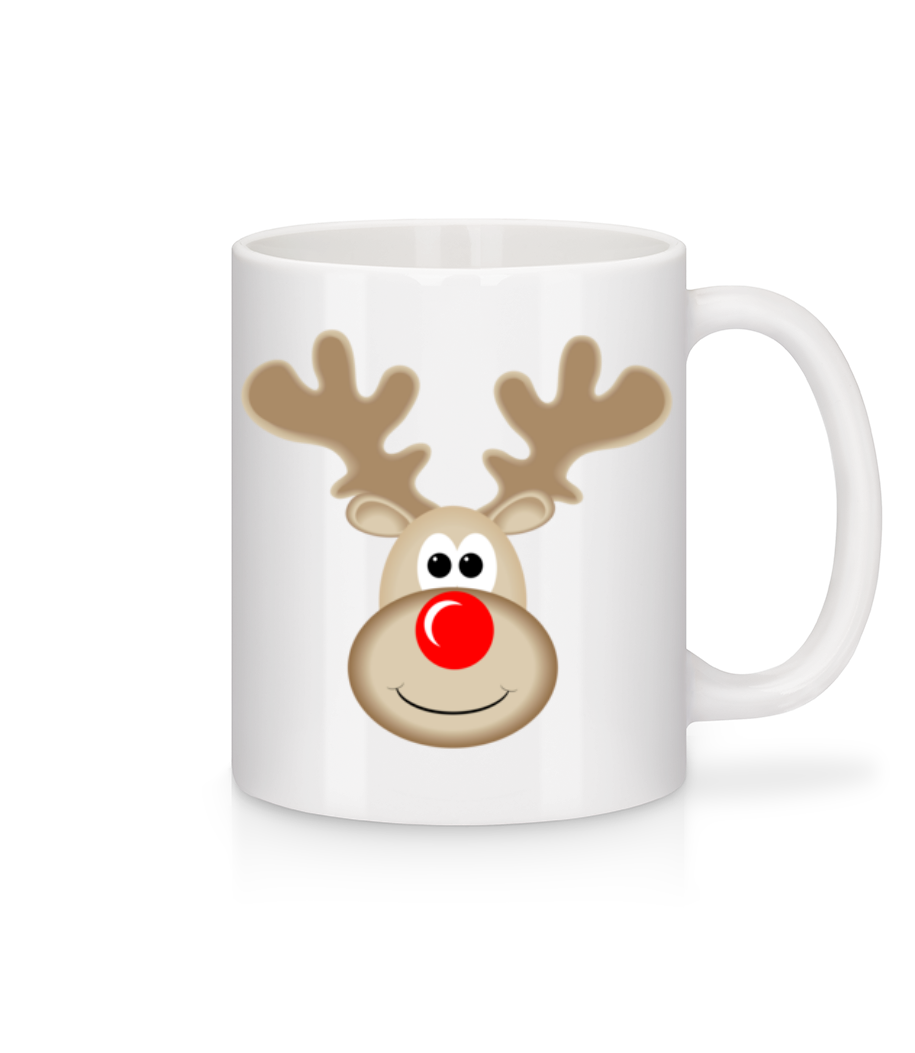 Renne Logo - Mug en céramique blanc - Blanc - Devant