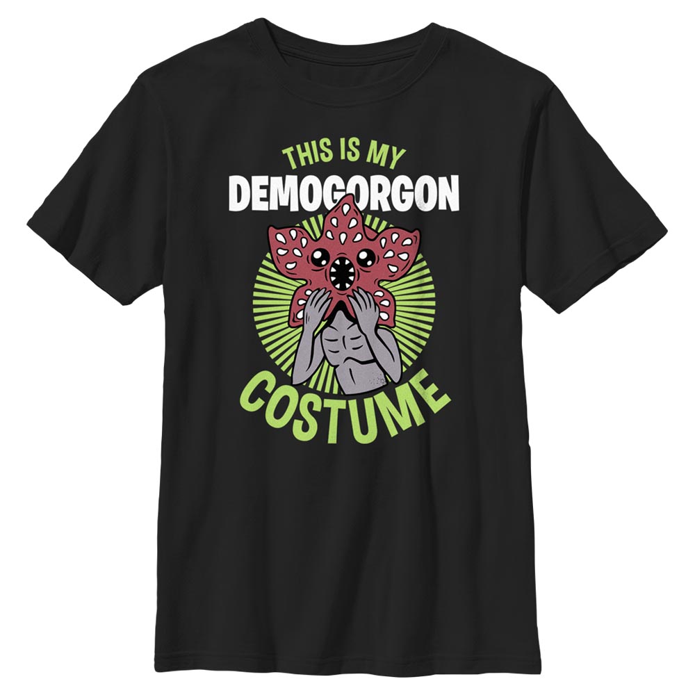 Aperçu: Netflix - Stranger Things - Demogorgon Demogorg Costume - Halloween - Enfant T-shirt - Noir - Devant