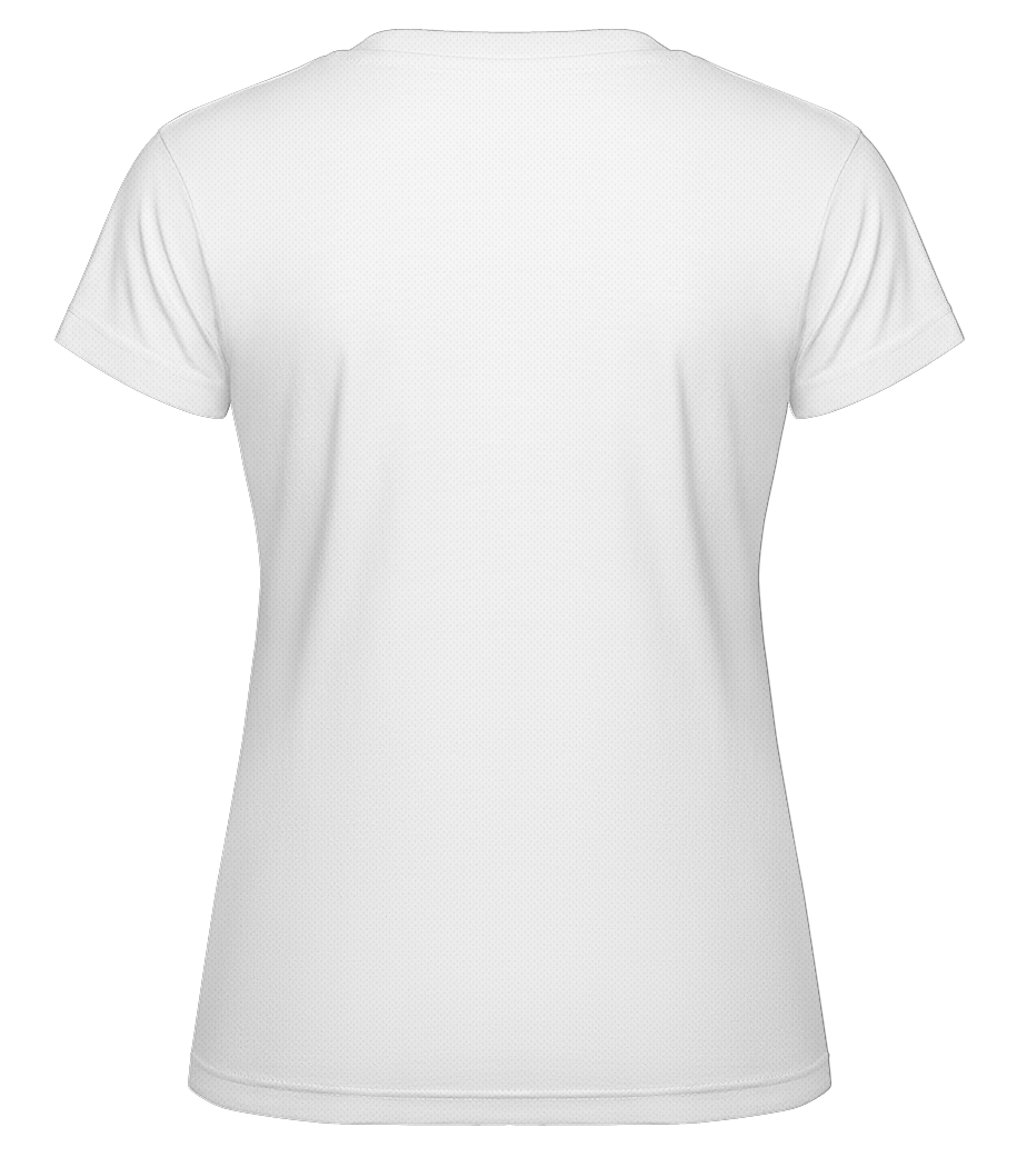 T-shirt Fonctionnel Femme - Blanc - Derrière