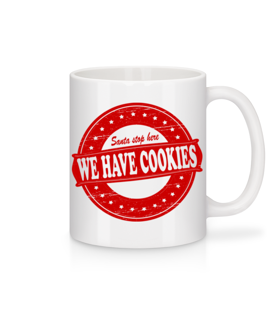 We Have Cookies Santa · Mug en céramique blanc