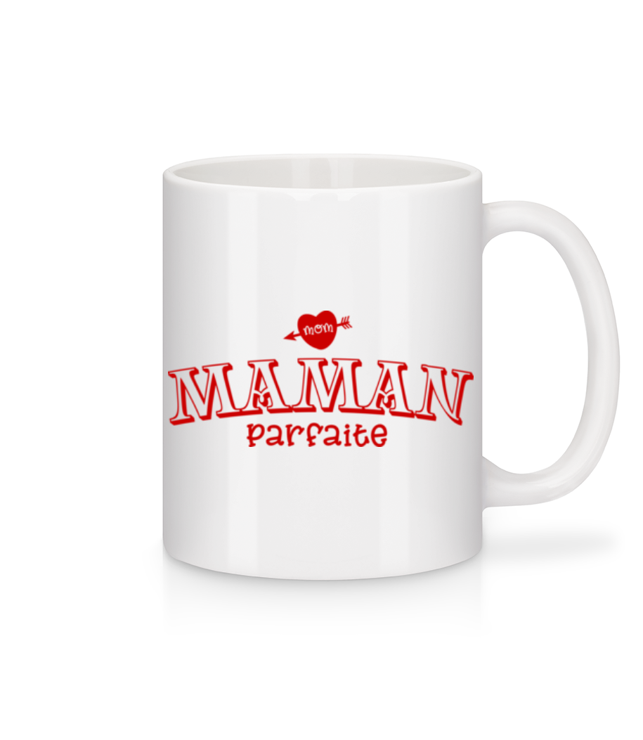 Maman Parfaite - Mug en céramique blanc - Blanc - Devant