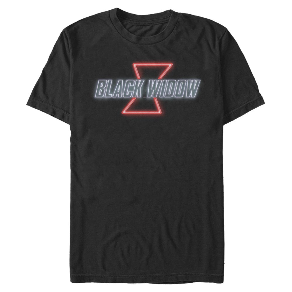 Marvel - Logo Black Widow Neon V2 - Männer T-Shirt