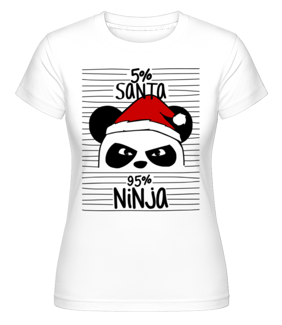 Santa Ninja Panda ·  T-shirt Shirtinator femme