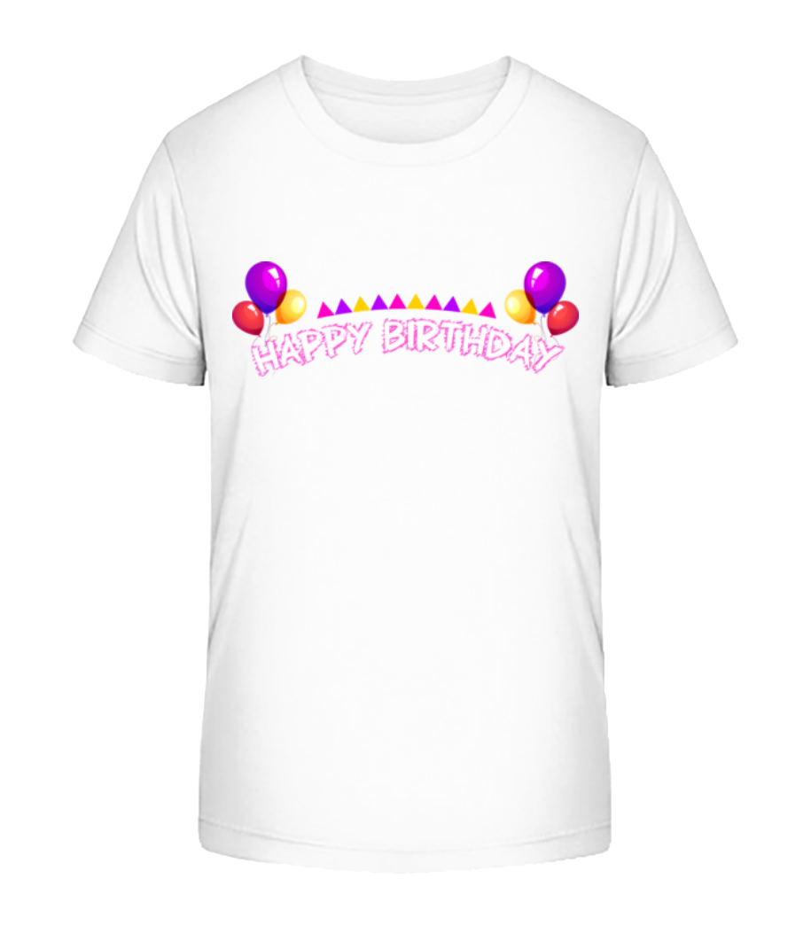 Happy Birthday Ballons · T-shirt bio Enfant Stanley Stella 2.0