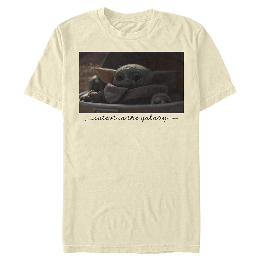 Aperçu: Star Wars - The Mandalorian - The Child Cutest Photo - Homme T-shirt - Crème - Devant