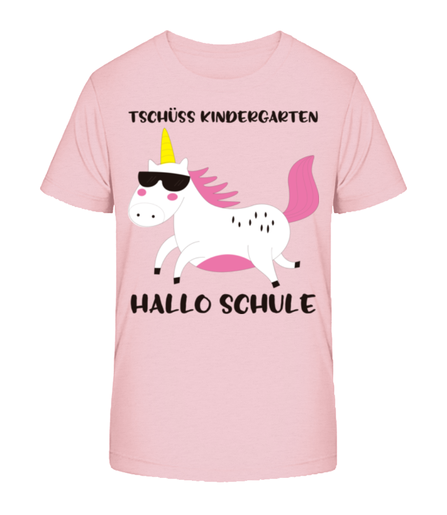Tschüss Kindergarten Hallo Schule · Kinder Bio T-Shirt Stanley Stella 2.0