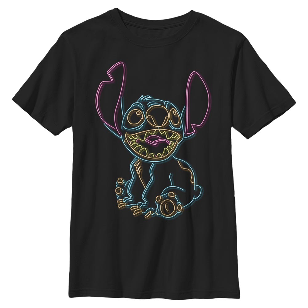 Disney Classics - Lilo & Stitch - Stitch Neon - Enfant T-shirt