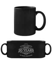 Made In 2005 - Black Mug - Black - Front Made In 2005 - Black Mug - Black - Front