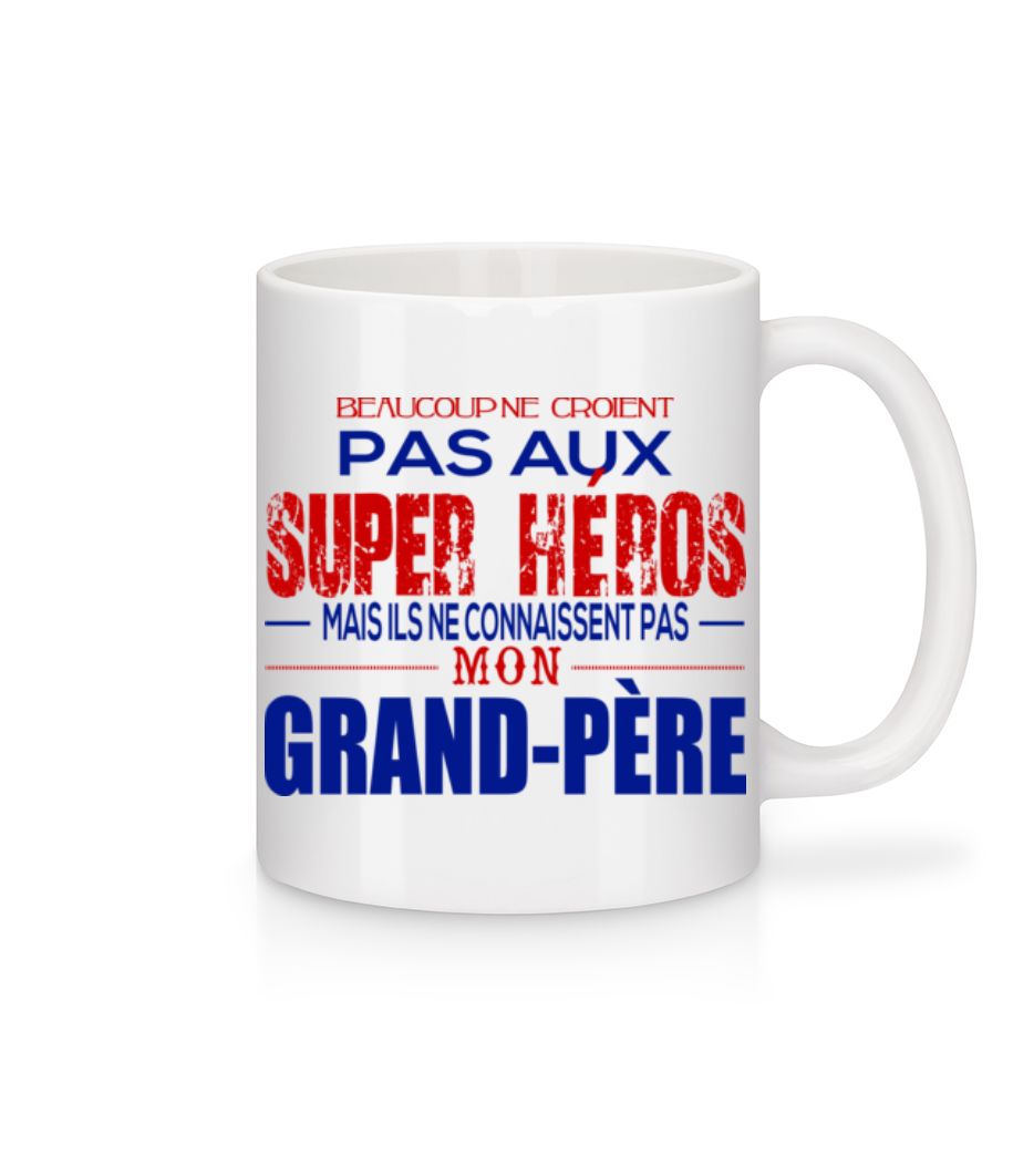 Les Héros Papi · Mug en céramique blanc