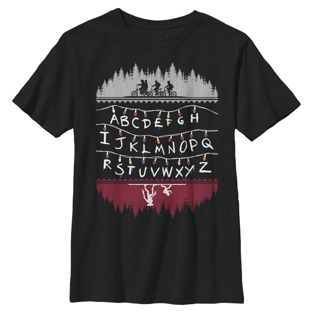 Netflix - Stranger Things - Photo de groupe Alphabet Lights - Enfant T-shirt