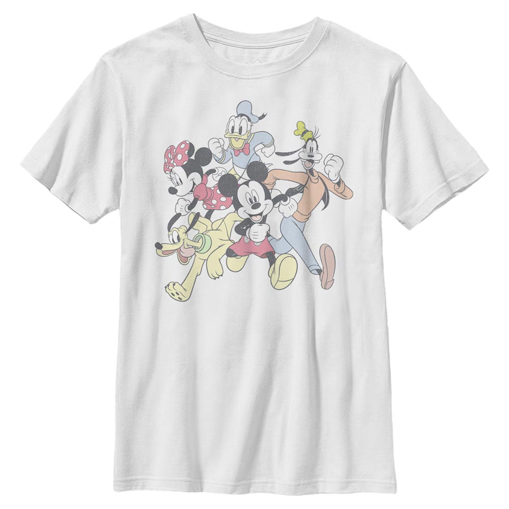 Disney Classics - Mickey Mouse - Photo de groupe Group Run - Enfant T-shirt