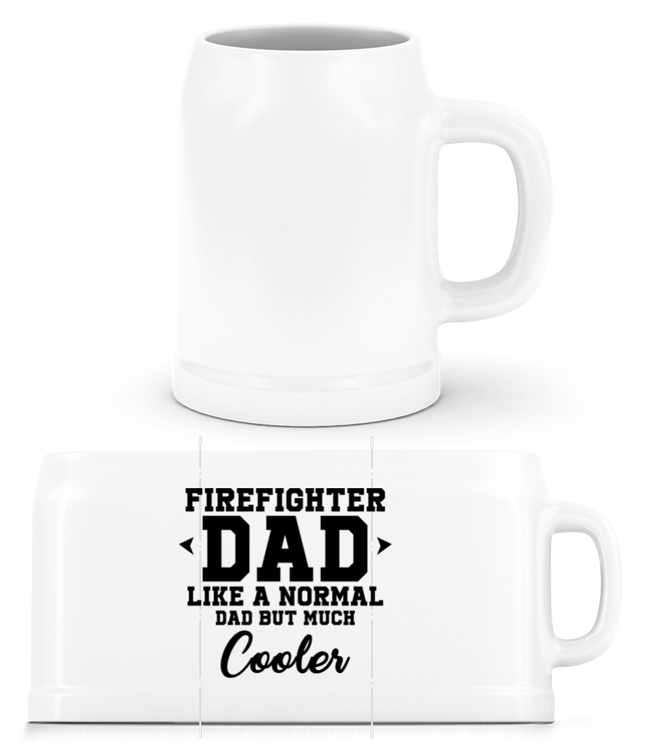 Cool Firefighter Dad · Chope de bière