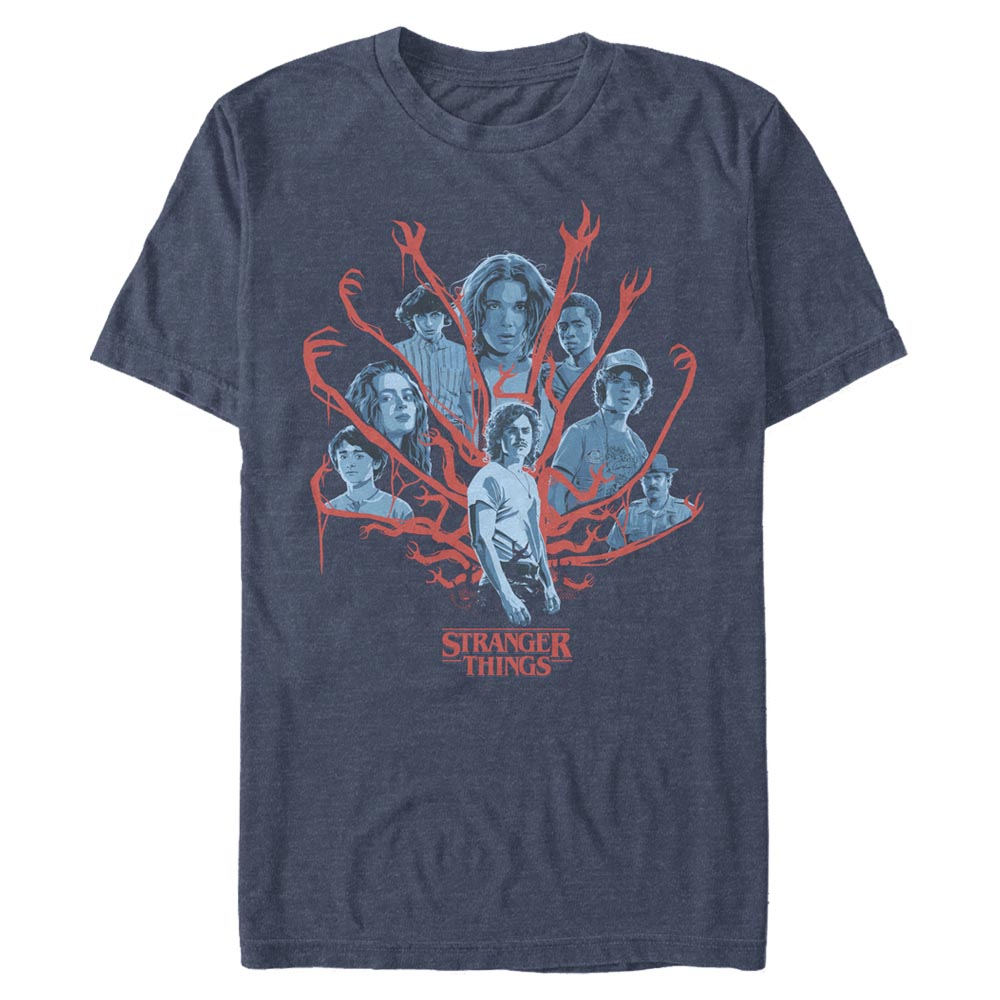 Netflix - Stranger Things - Photo de groupe Tonal Gorgon - Homme T-shirt