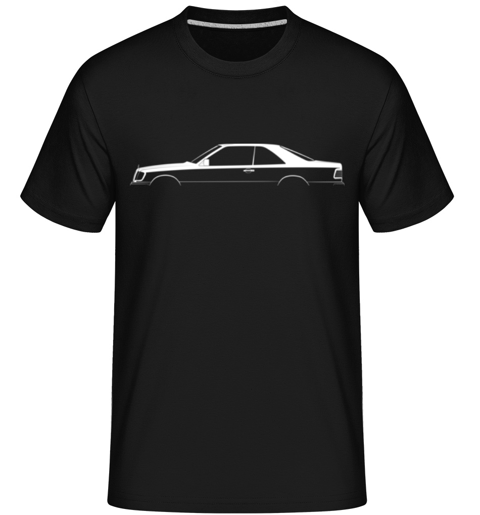 Aperçu: 'Mercedes-Benz 300CE C124' Silhouette -  T-Shirt Shirtinator homme - Noir - Devant