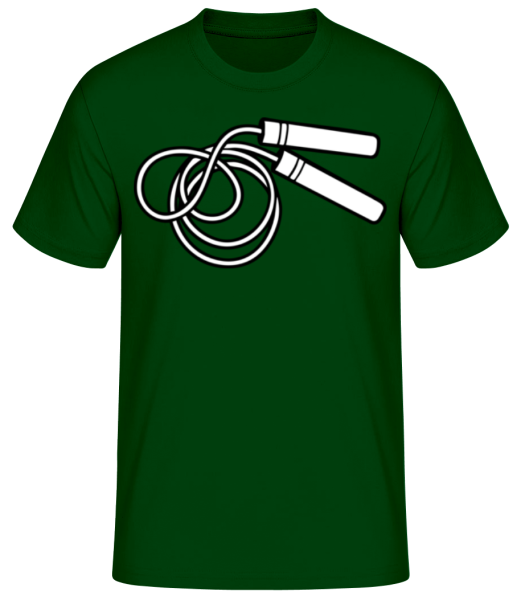 Corde à sauter - T-shirt standard Homme - Vert bouteille - Devant
