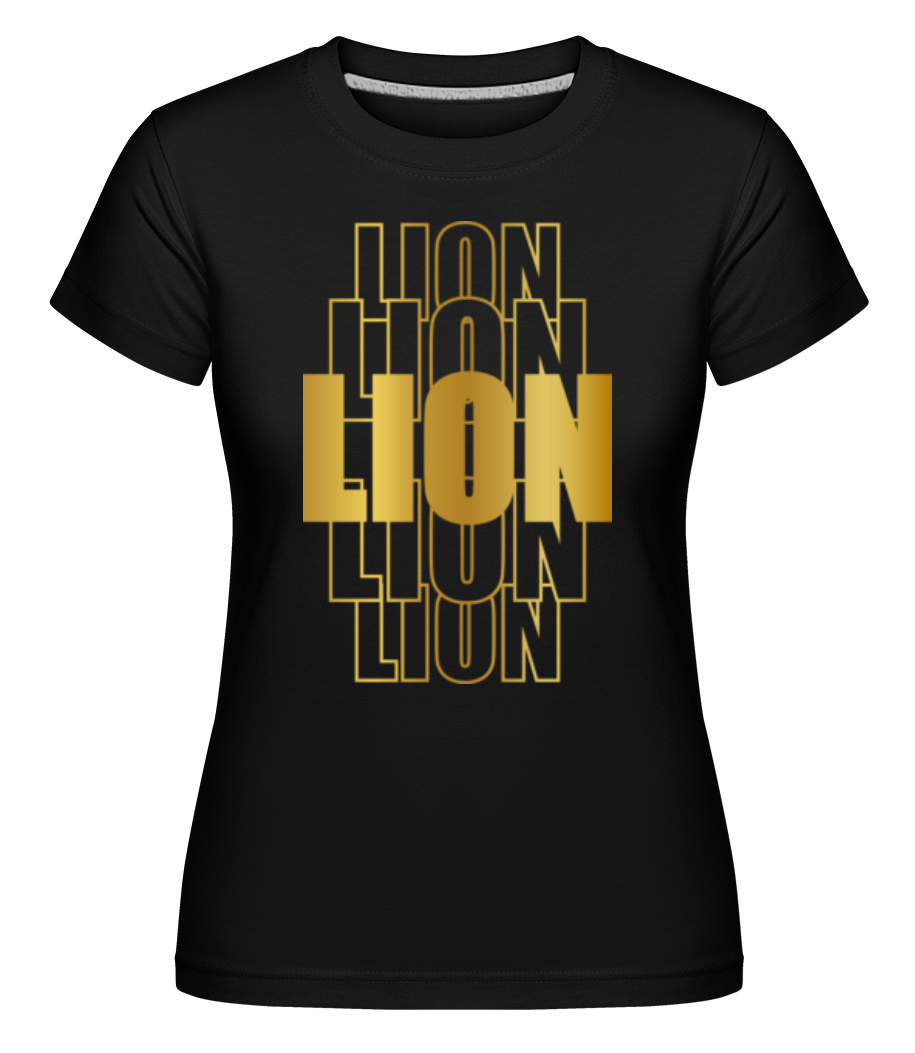 Écriture Doré Astrologique Lion ·  T-shirt Shirtinator femme