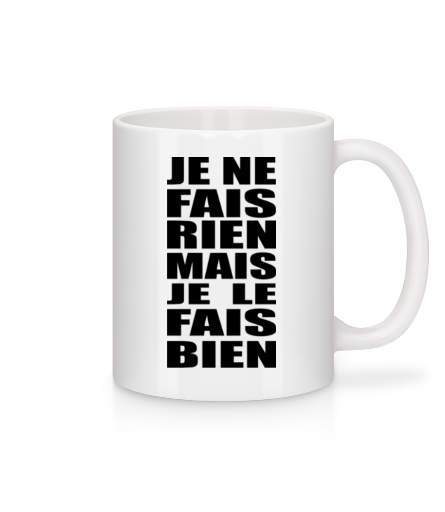 Je Le Fais Bien · Mug en céramique blanc