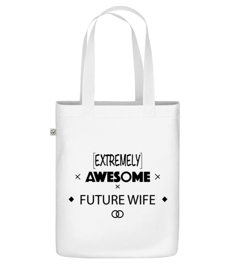 Awesome Future Wife - Sac en toile bio - Blanc - Devant