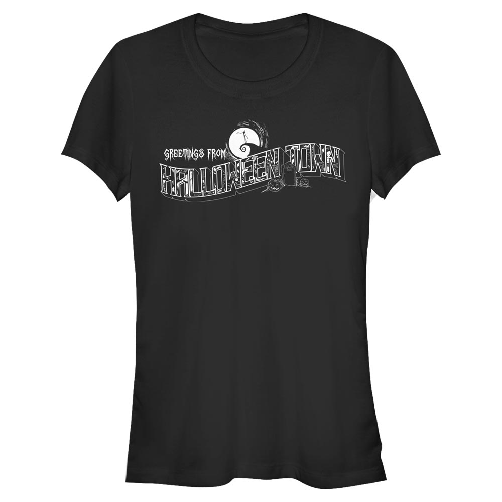 Disney Classics - L'étrange Noël de monsieur Jack - Texte Greetings Halloween Town - Halloween - Femme T-shirt