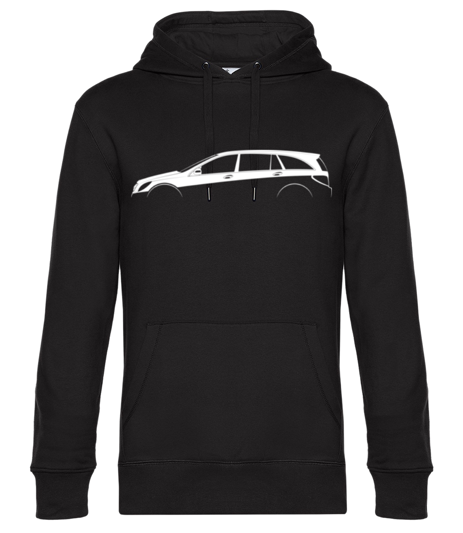 Aperçu: 'Mercedes-Benz R W251' Silhouette - Sweat à capuche premium Unisexe - Noir - Devant