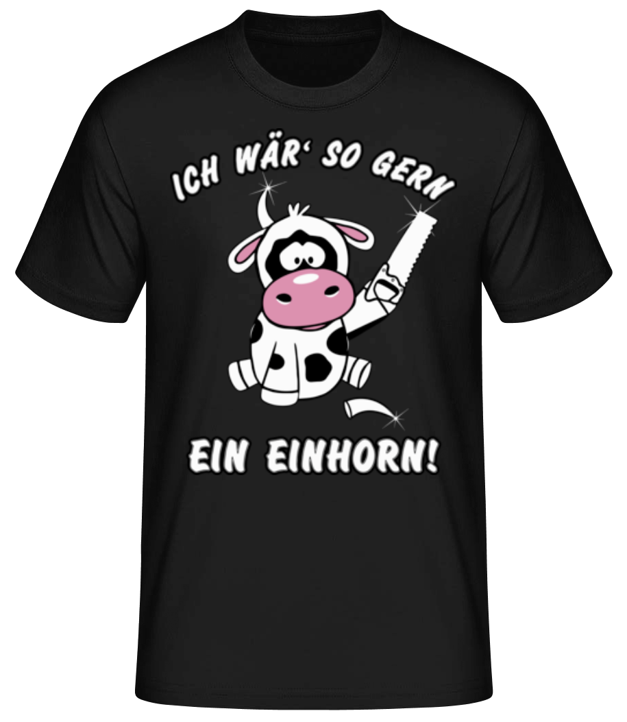 Ich Wär So Gern Ein Einhorn · Männer Basic T-Shirt