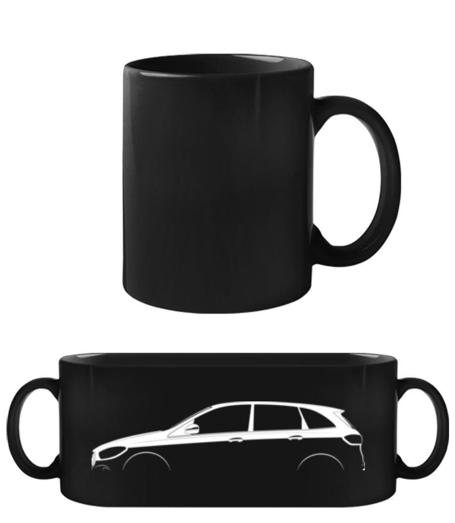 'Mercedes-Benz C63 AMG W204' Silhouette · Schwarze Tasse