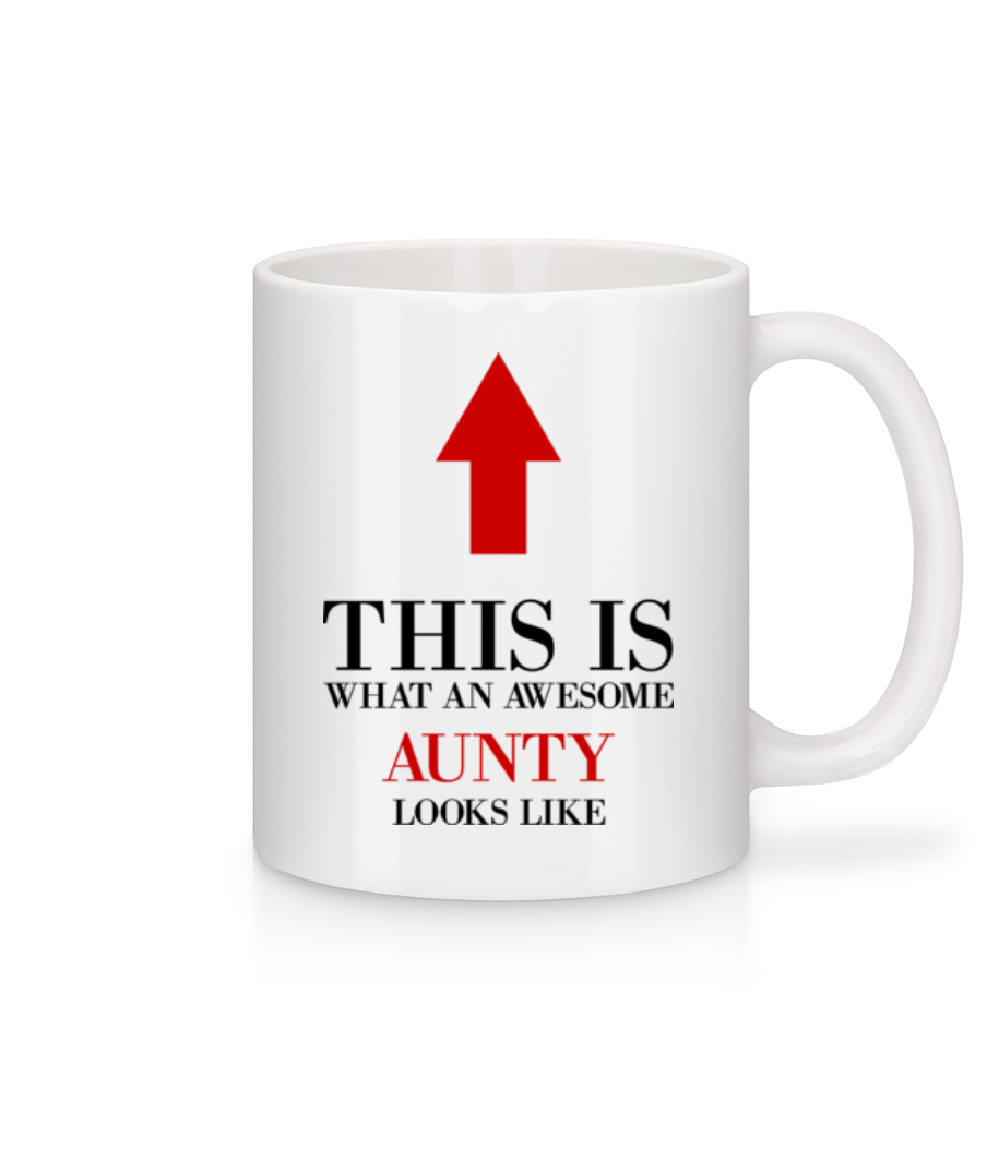 Awesome Aunty · Mug en céramique blanc