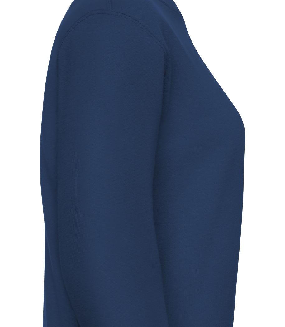 Aperçu: Étoile Dans Cercle Logo - Sweat-shirt classique avec manches set-in pour femme - Marine - Rechts