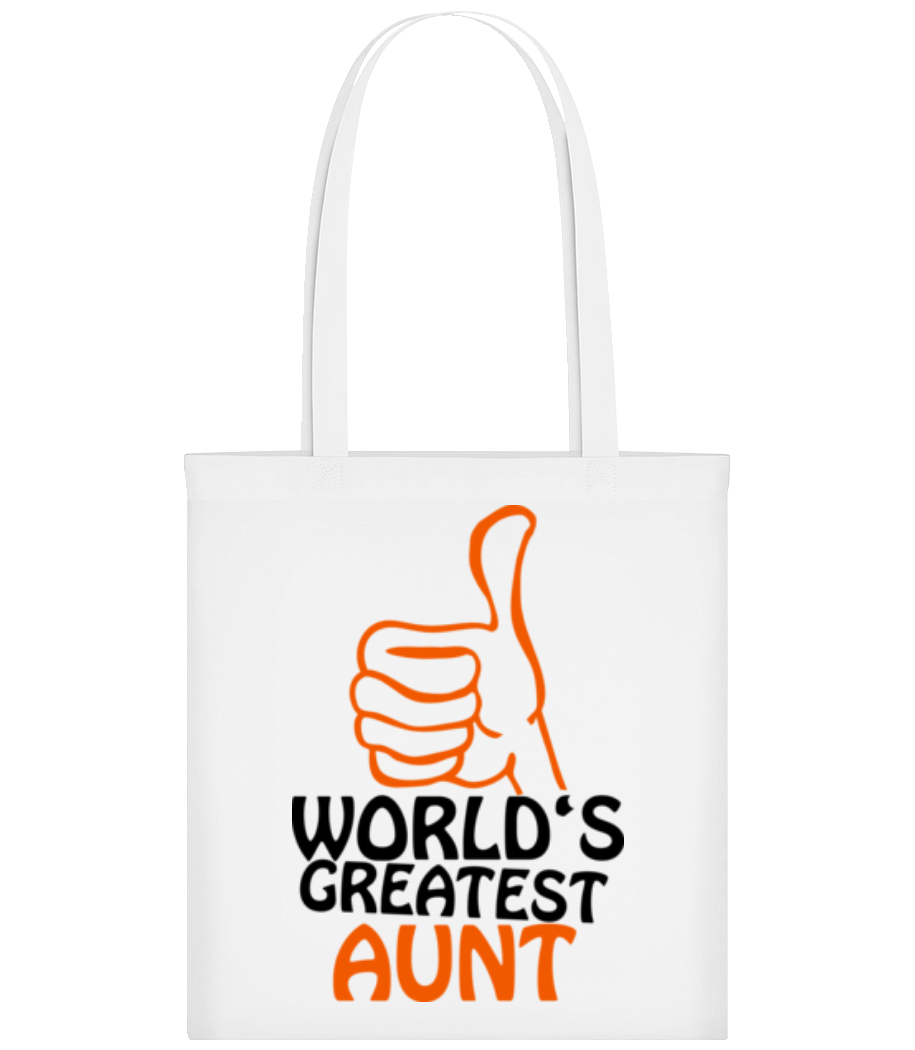 Aperçu: World's Greatest Aunt - Tote Bag - Blanc - Devant