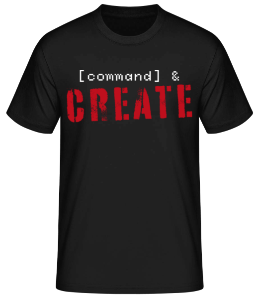 Command&Create - T-shirt standard Homme - Noir - Devant