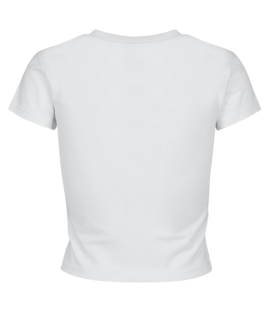 Aperçu: Hot, Blonde, Sexy & Single - Crop top - Blanc - Derrière