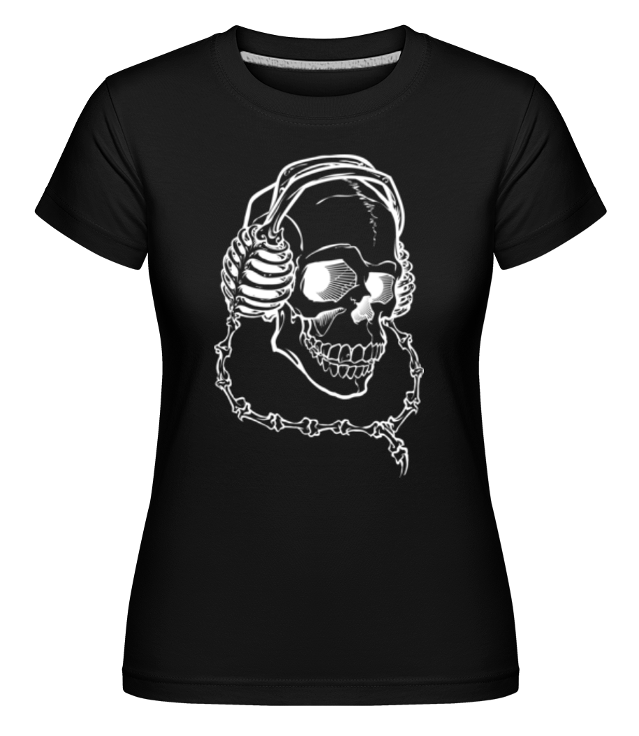 Crâne Avec Des Écouteurs ·  T-shirt Shirtinator femme