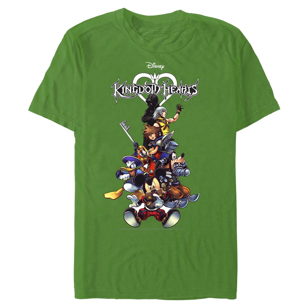 Disney - Kingdom Hearts - Photo de groupe Group With Logo - Homme T-shirt