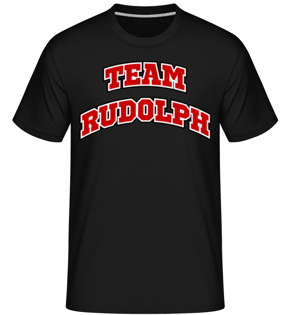 Aperçu: Team Rudolph -  T-Shirt Shirtinator homme - Noir - Devant