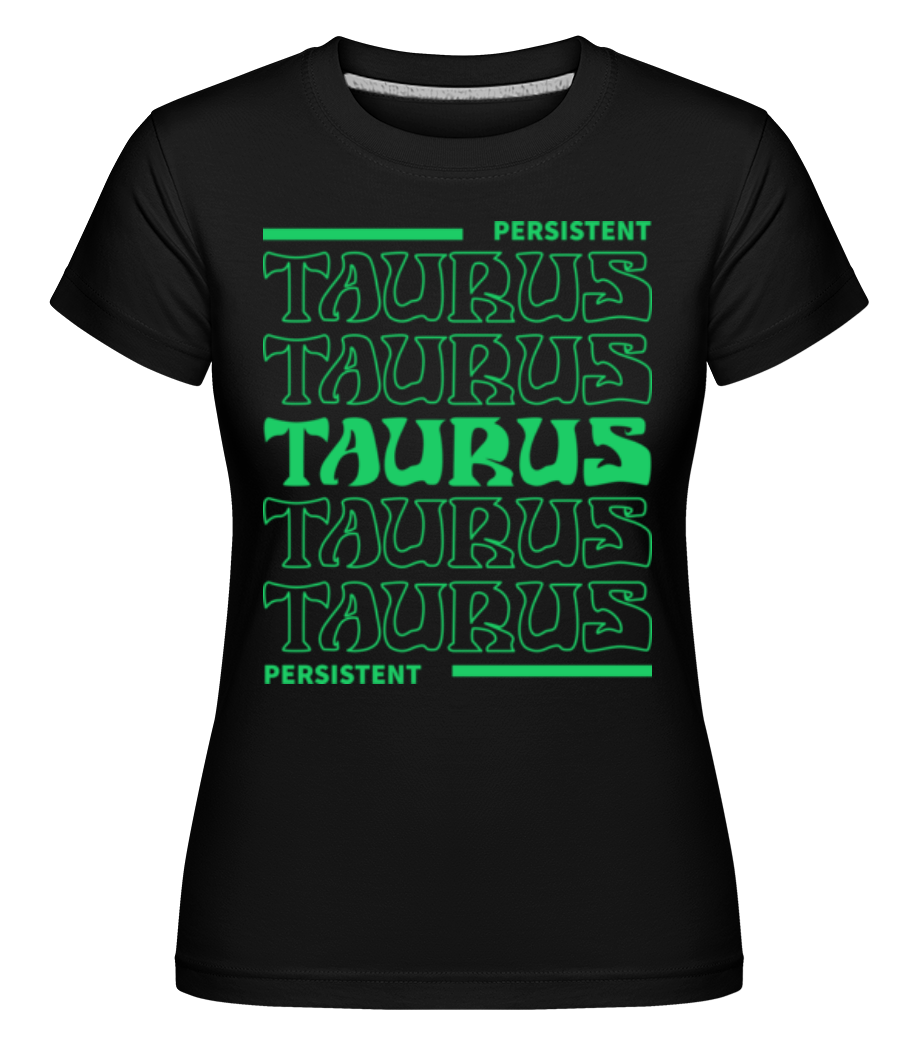 Zodiac Taurus -  T-shirt Shirtinator femme - Noir - Devant
