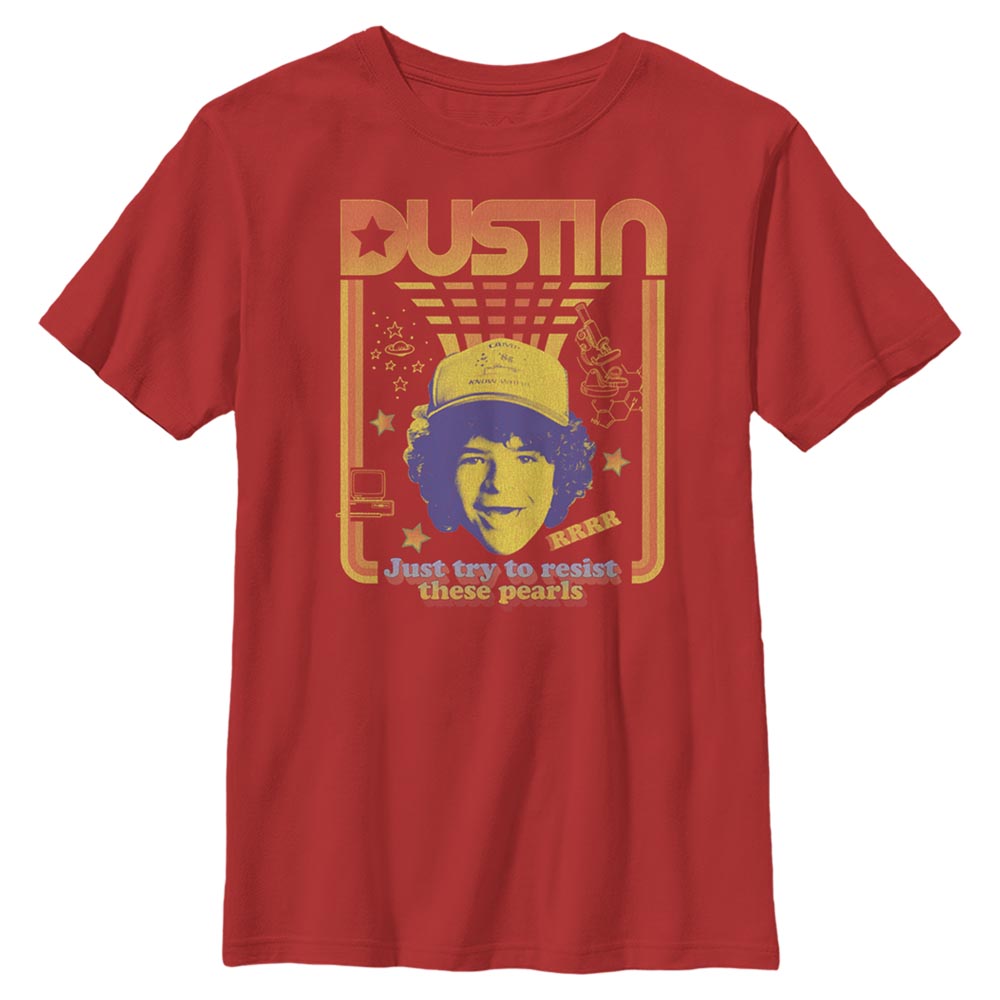 Netflix - Stranger Things - Dustin Resist The Pearls - Enfant T-shirt