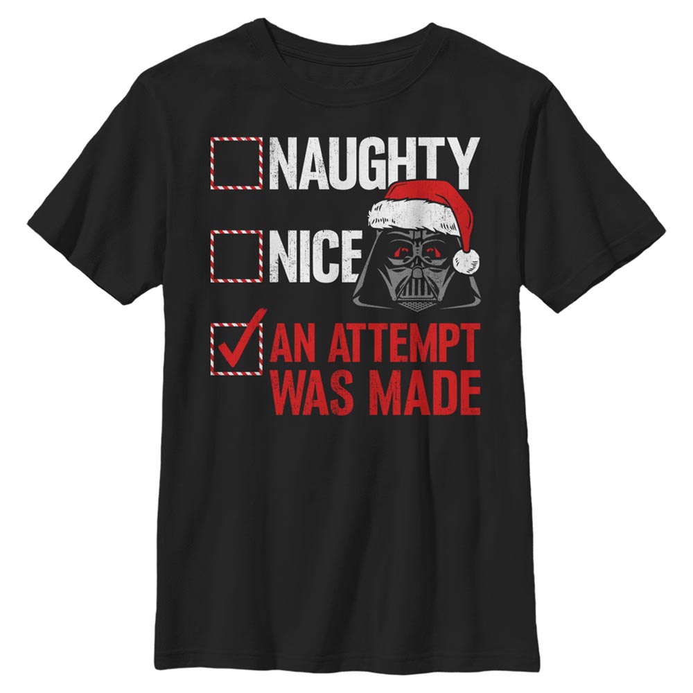 Star Wars - Darth Vader Attempt Was Made - Weihnachten - Kinder T-Shirt