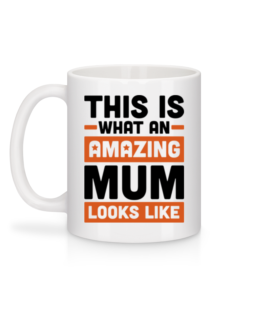 Aperçu: Amazing Mum - Mug en céramique blanc - Blanc - Derrière