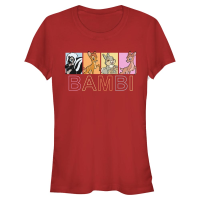 Disney Classics - Bambi - Skupina Characters Box Up - Women's T-Shirt - Red - Front Disney Classics - Bambi - Skupina Characters Box Up - Women's T-Shirt - Red - Front
