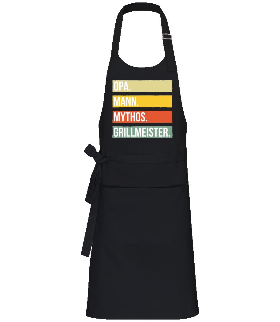 Opa Mann Mythos Grillmeister · Profi Kochschürze