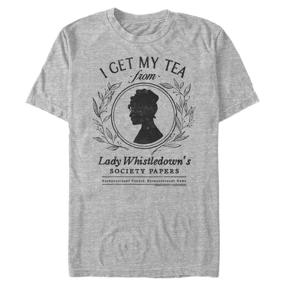 Netflix - La chronique des Bridgerton - Logo Whistledown Tea - Homme T-shirt