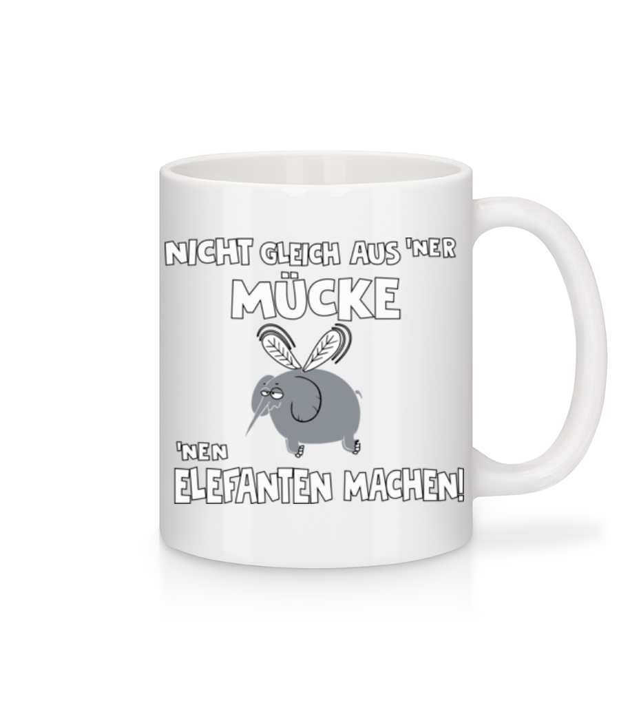 Vorschau: Eine Mücke Aus Einem - Tasse - Weiß - Vorne