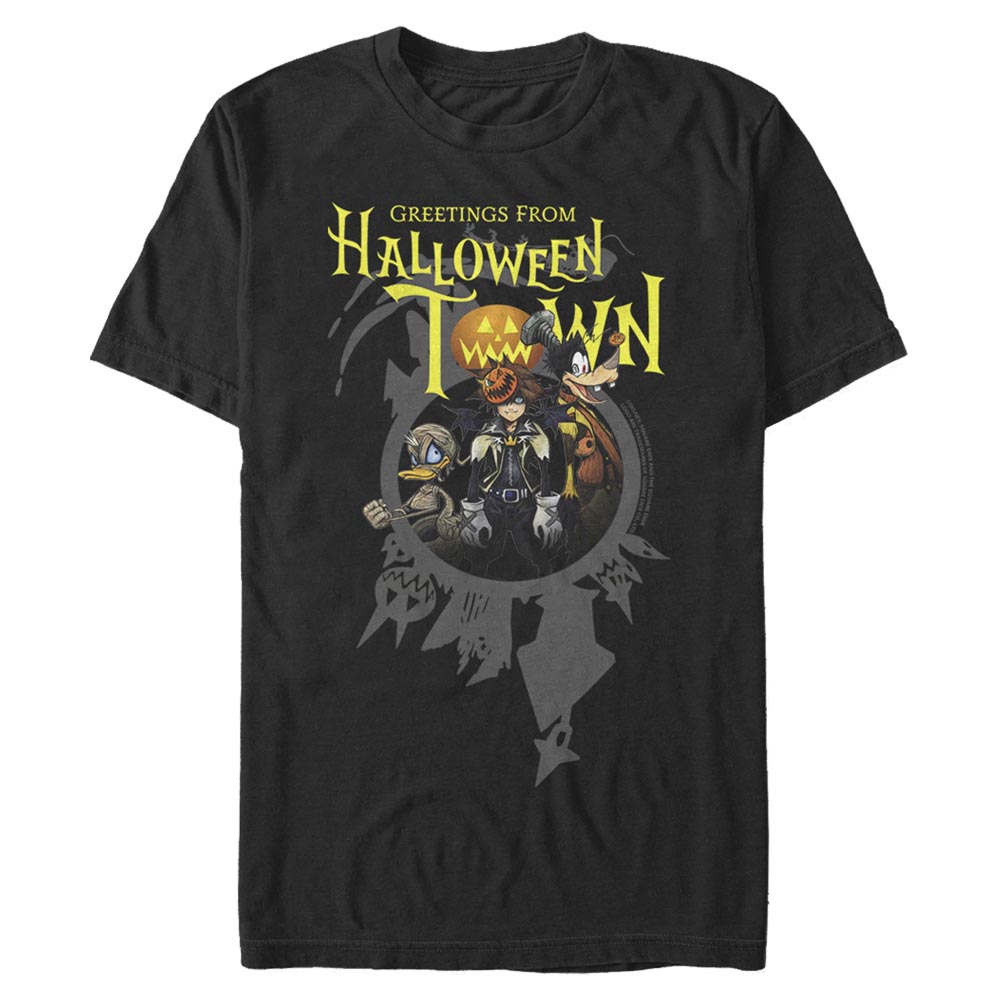 Disney - Kingdom Hearts - Photo de groupe Greetings Halloween Town - Halloween - Homme T-shirt