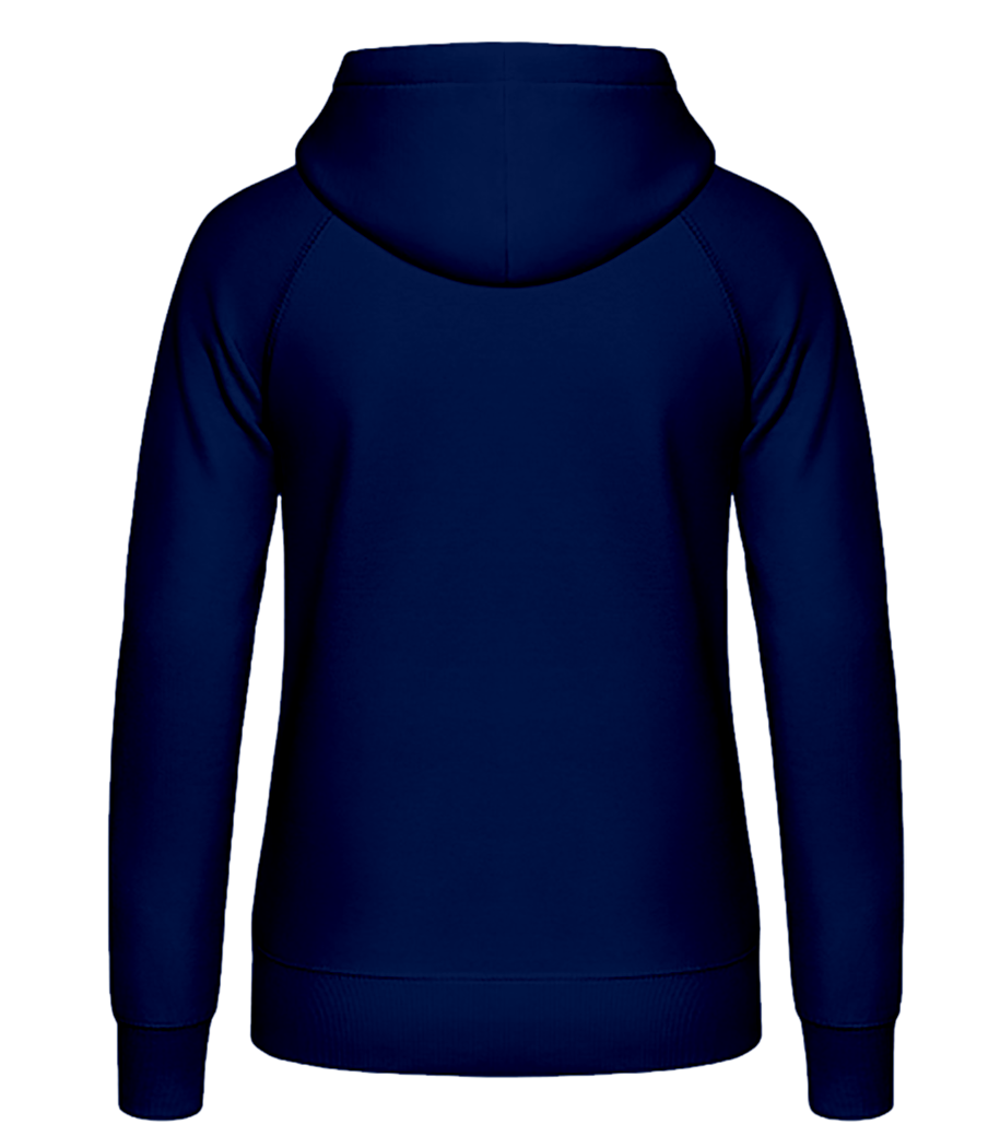 Aperçu: Happy Ho Ho Ho To You - Sweat à capuche Femme - Bleu marine - Derrière