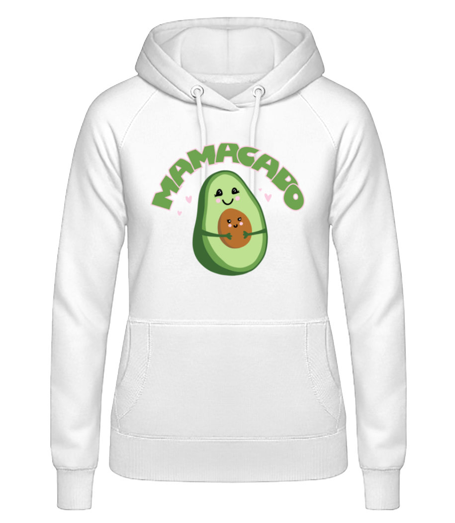 Aperçu: Mamacado - Sweat à capuche Femme - Blanc - Devant