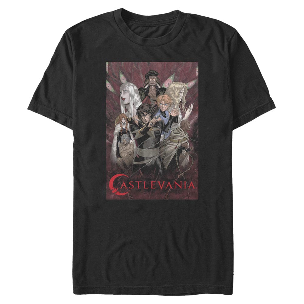 Netflix - Castlevania - Photo de groupe Vertical 1 - Homme T-shirt