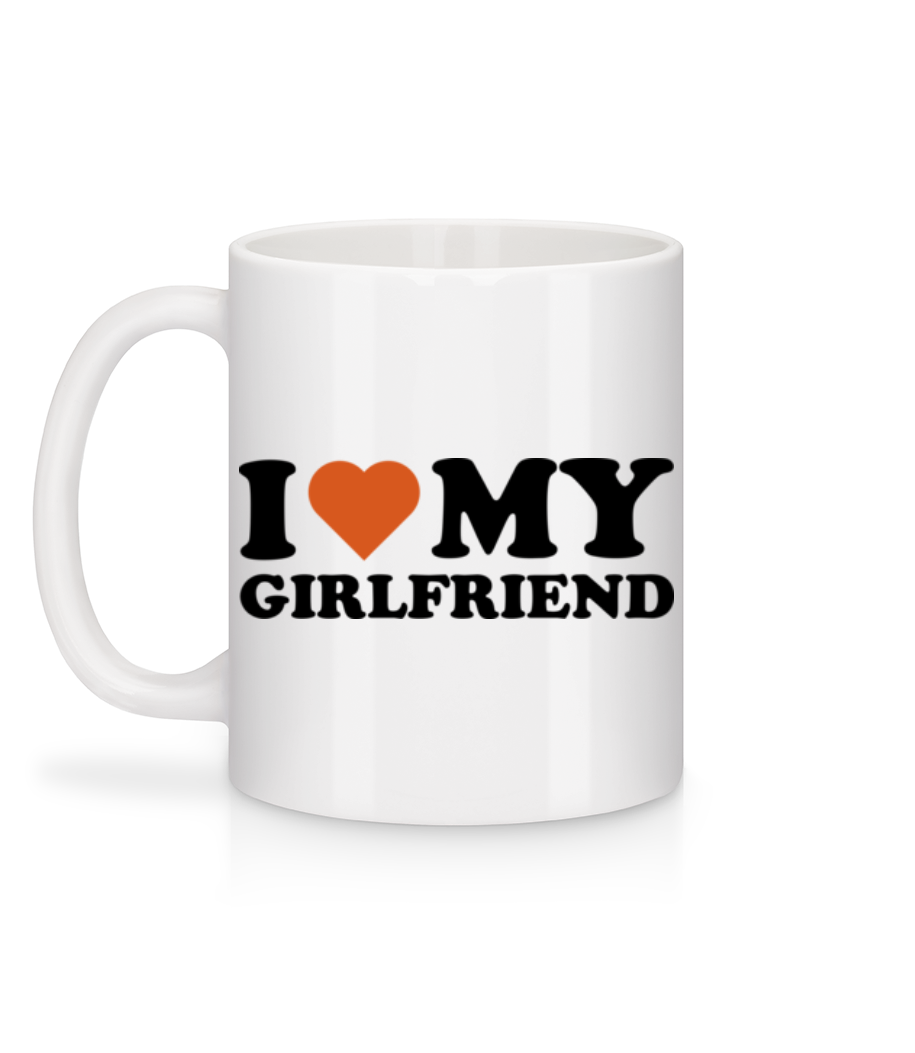 Aperçu: I Love My Girlfriend - Mug en céramique blanc - Blanc - Derrière