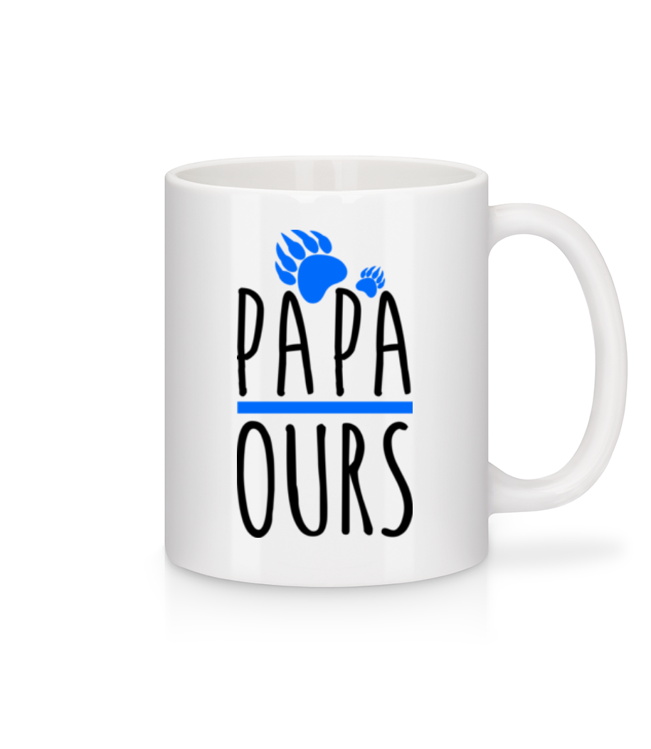 Papa Ours · Mug en céramique blanc