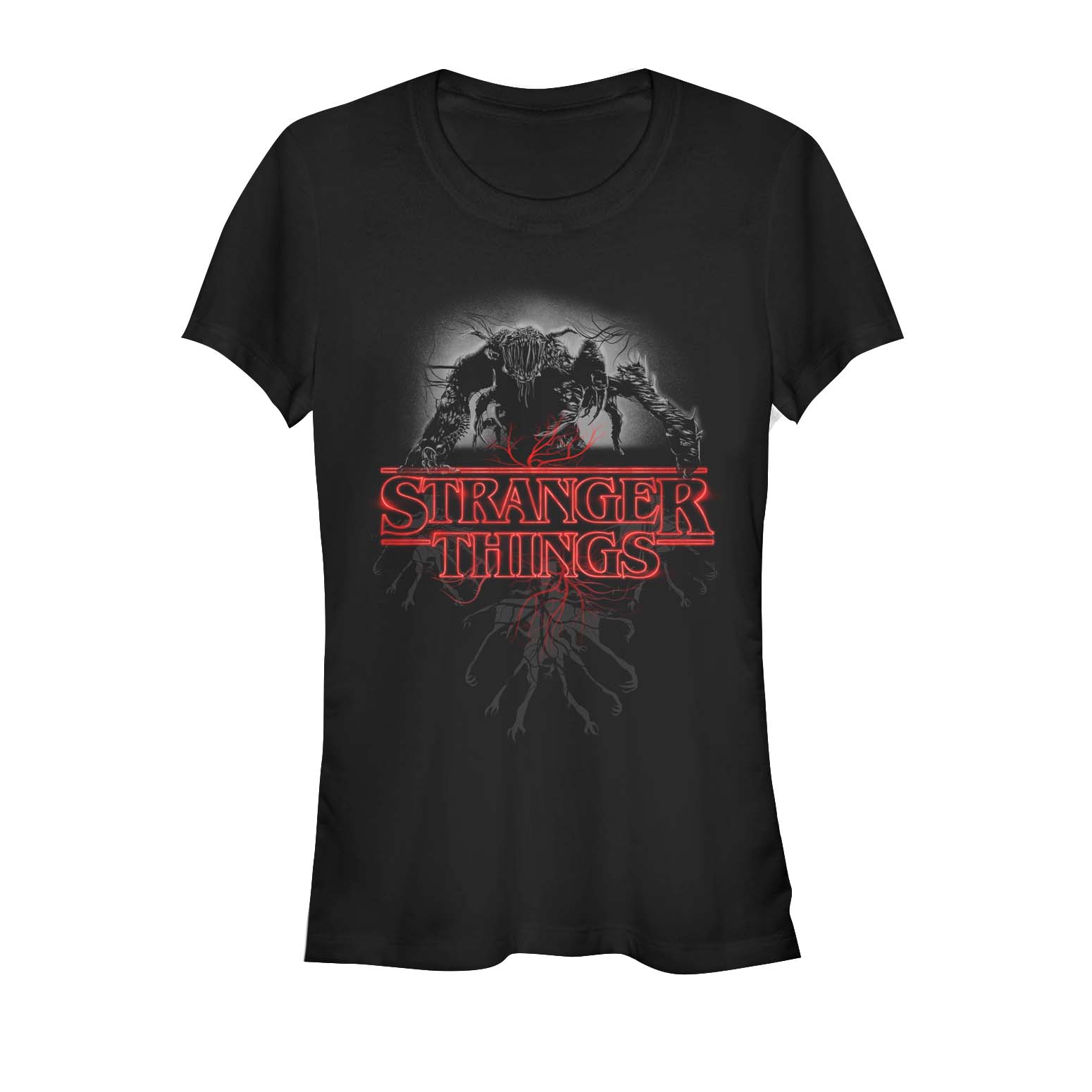 Netflix - Stranger Things - Demogorgon Logo Demo Glow - Femme T-shirt