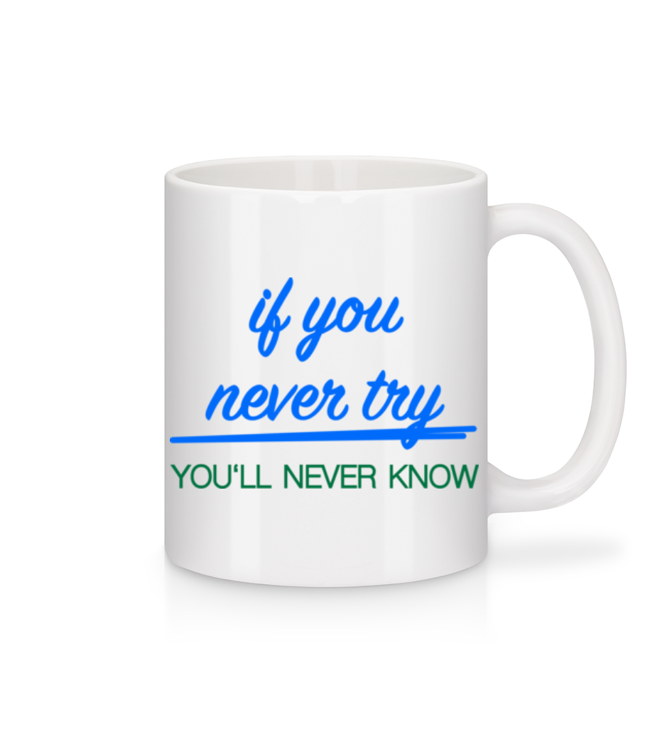 Try · Mug en céramique blanc
